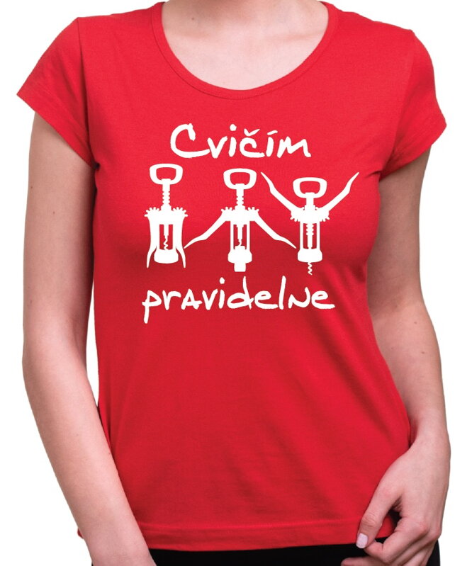 Vinárske tričko - Cvičím pravidelne Vinárske tričko - Cvičím pravidelne