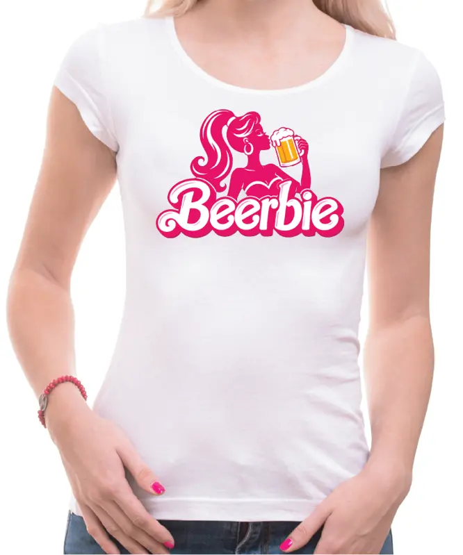 Dámske pivné tričko - Beerbie