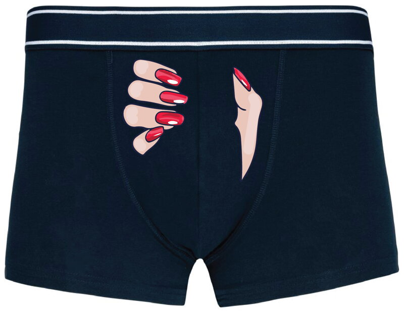 Pánske boxerky s vtipnou potlačou - Ruka