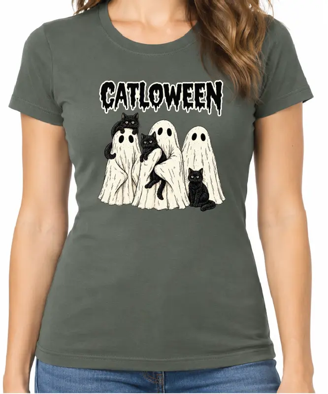 Tričko - CATLOWEEN  (Halloween)