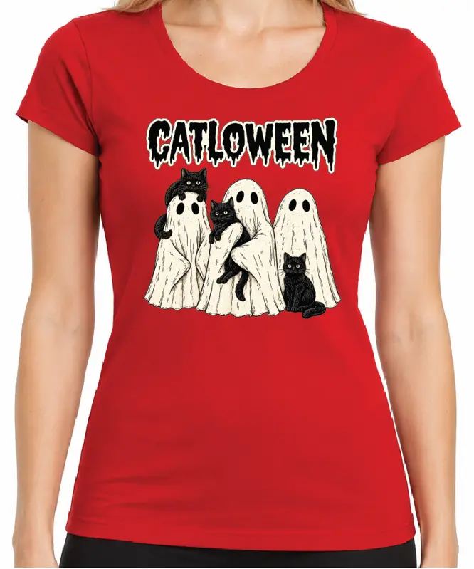 Tričko - CATLOWEEN  (Halloween)