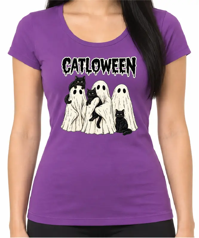 Tričko - CATLOWEEN  (Halloween)