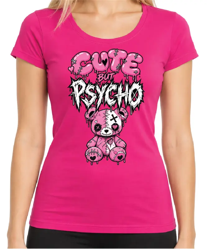 Dámske tričko - CUTE but PSYCHO
