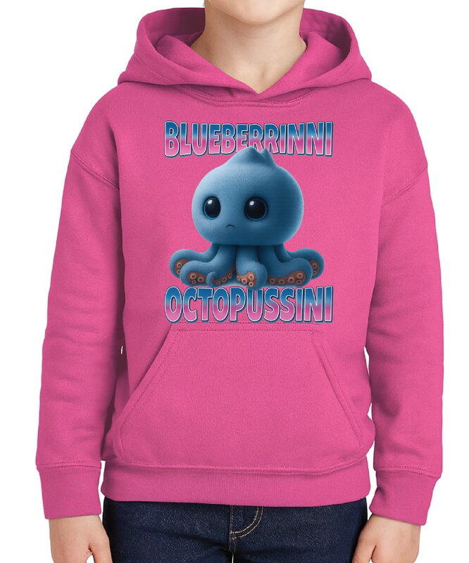 Mikina - Blueberrini Octopussini (Talianský brainrot)
