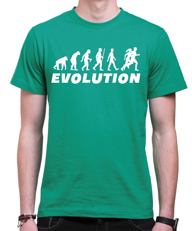 Tričko - Evolúcia Beh