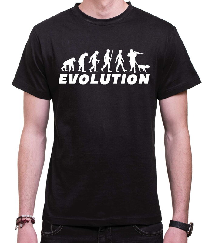 Tričko - Evolúcia Poľovník Tričko - Evolúcia Poľovník