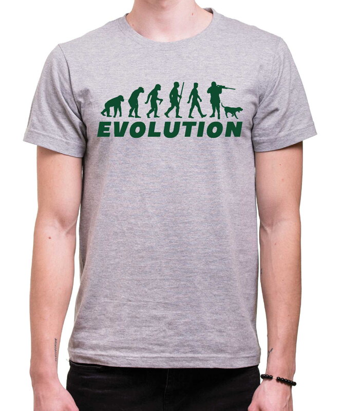 Tričko - Evolúcia Poľovník