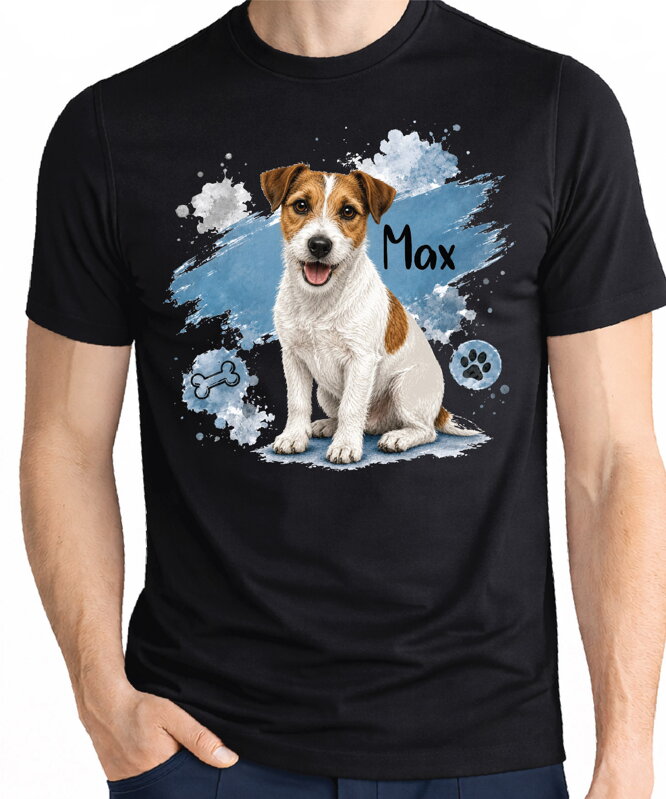Tričko pre psíčkarov - Modrý Jack Russell Teriér