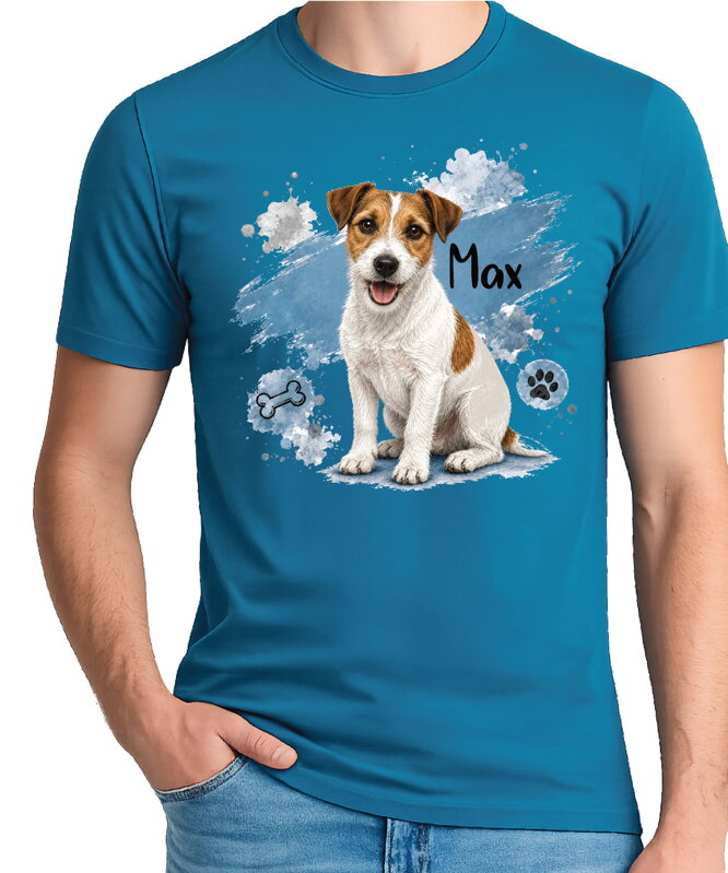 Tričko pre psíčkarov - Modrý Jack Russell Teriér