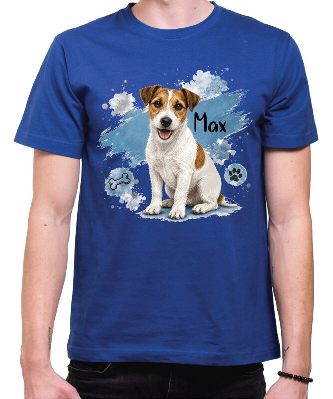 Tričko pre psíčkarov - Modrý Jack Russell Teriér