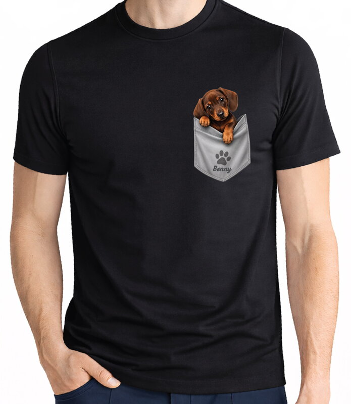 Tričko pre psíčkarov - jazvečík vo vačku