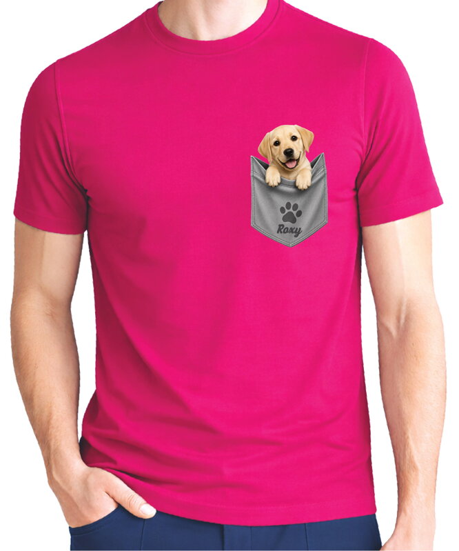 Tričko pre psíčkarov - labrador vo vačku