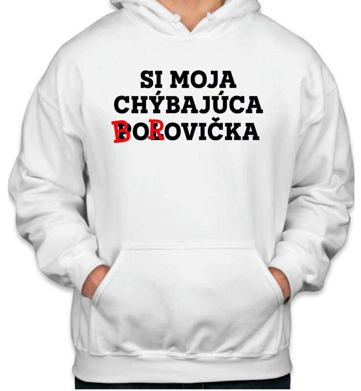 Mikina - Chýbajúca borovička Mikina - Chýbajúca borovička