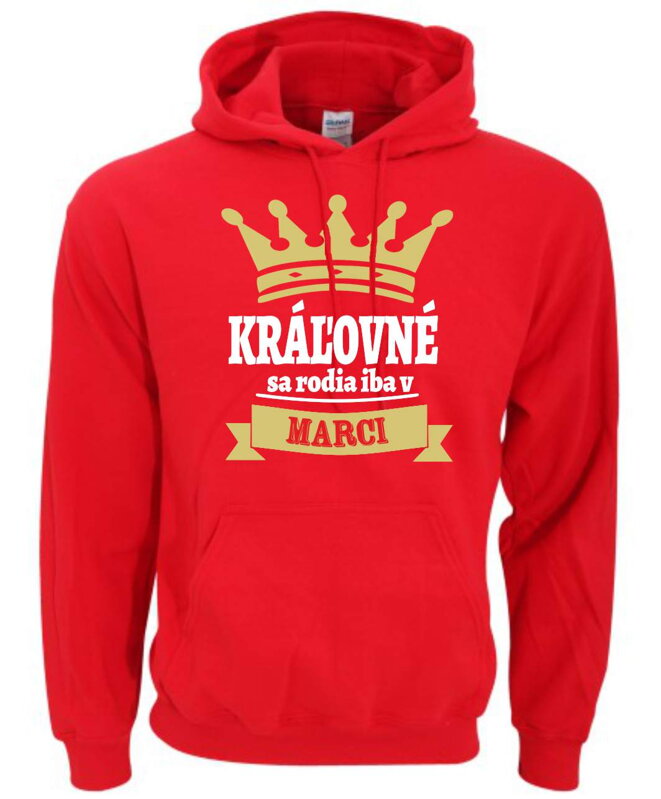 Dámska mikina -Kráľovné sa rodia iba v ... (zvolte mesiac) Dámska mikina -Kráľovné sa rodia iba v ... (zvolte mesiac)