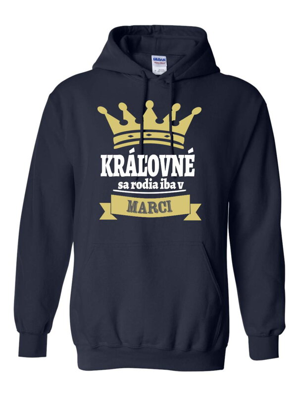 Dámska mikina -Kráľovné sa rodia iba v ... (zvolte mesiac) Dámska mikina -Kráľovné sa rodia iba v ... (zvolte mesiac)