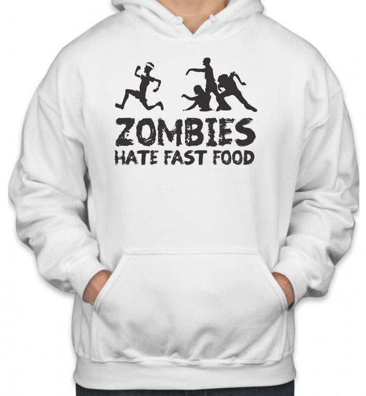 Mikina- Zombies hate fast food Mikina- Zombies hate fast food