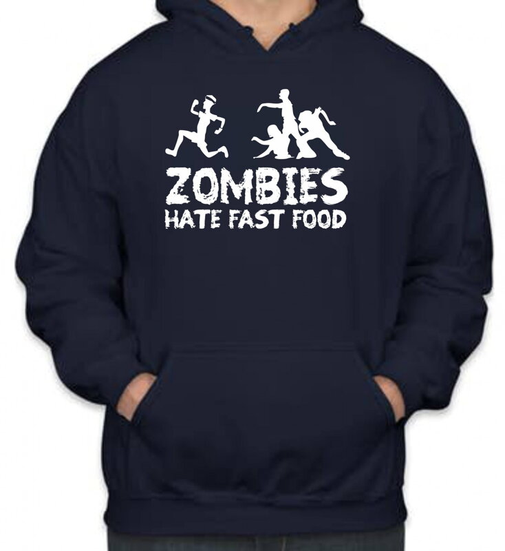 Mikina- Zombies hate fast food Mikina- Zombies hate fast food