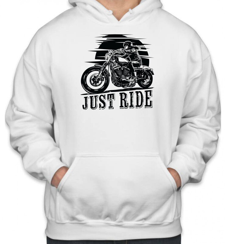 Motorkárska mikina - Just ride