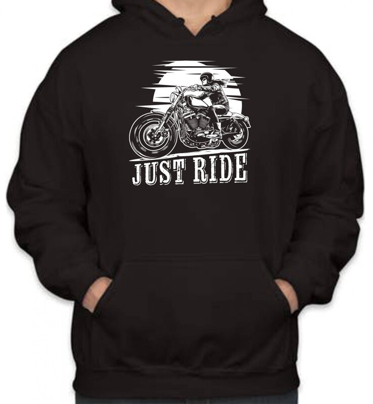 Motorkárska mikina - Just ride