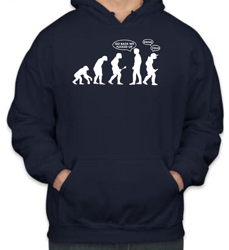 Mikina Go back ! - evolution (UNISEX) Mikina Go back ! - evolution (UNISEX)