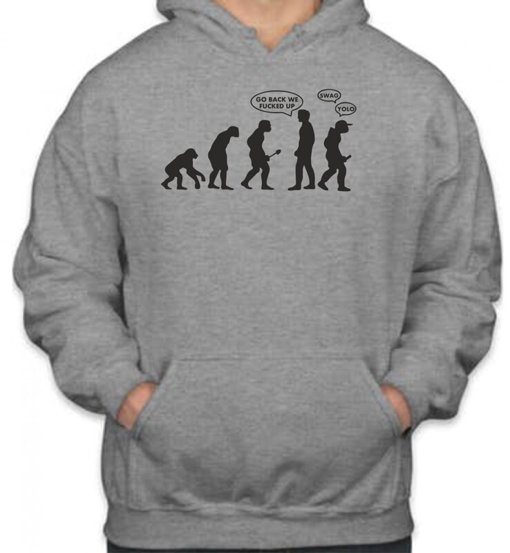 Mikina Go back ! - evolution (UNISEX) Mikina Go back ! - evolution (UNISEX)