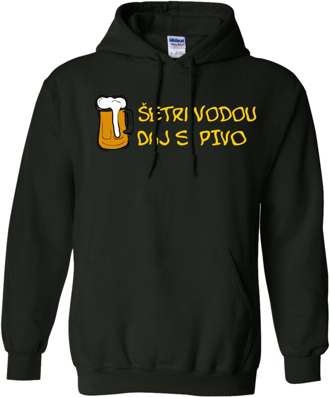 Mikina - Šetri vodou daj si pivo