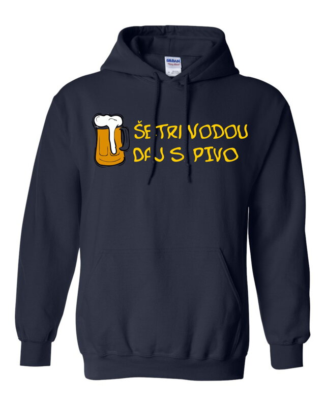 Mikina - Šetri vodou daj si pivo