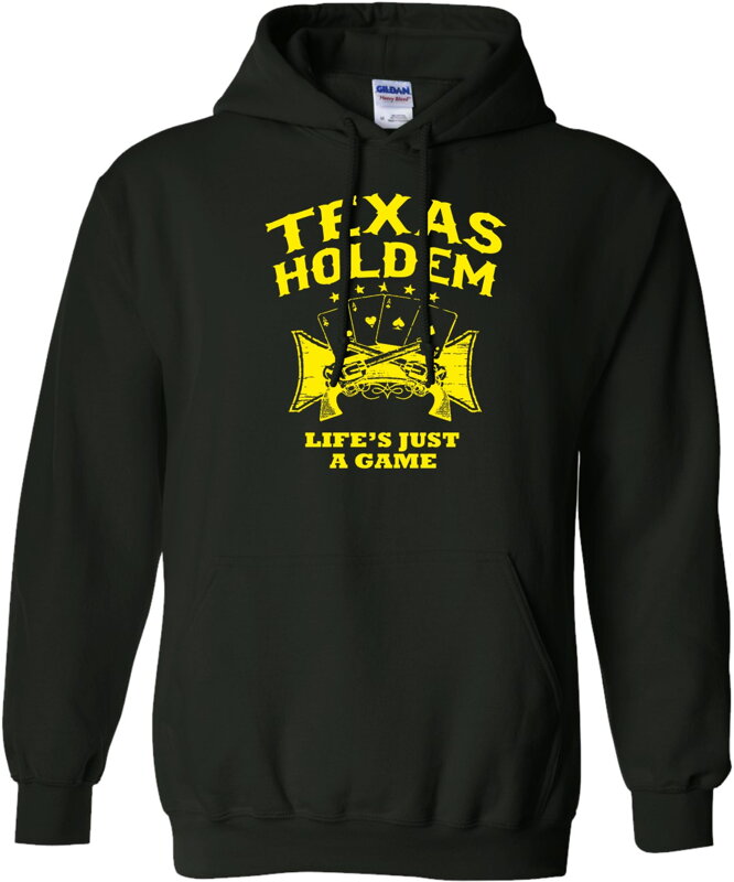 Mikina - Texas holdem, Life is a game