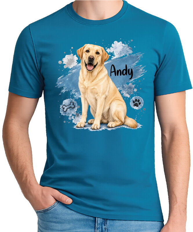 Tričko pre psíčkarov - Modrý labrador