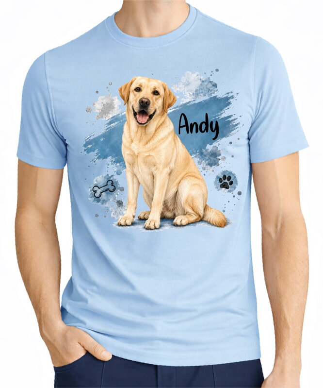 Tričko pre psíčkarov - Modrý labrador