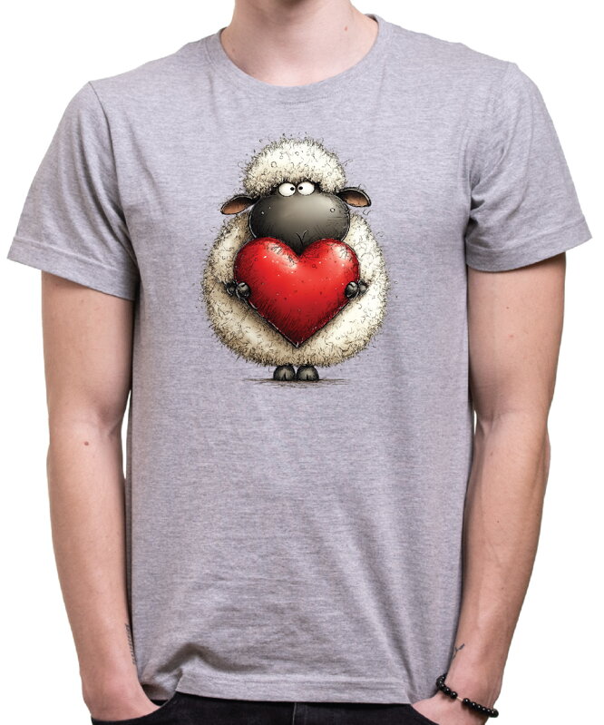 Tričko - Ovečka so srdiečkom