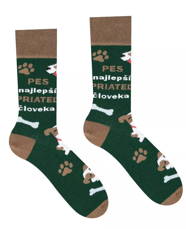 Psíčkarské  ponožky  - Pes = Najlepší priateľ človeka