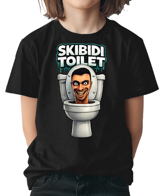 Tričko Skibidi Toilet – vtipná potlač s toaletou
