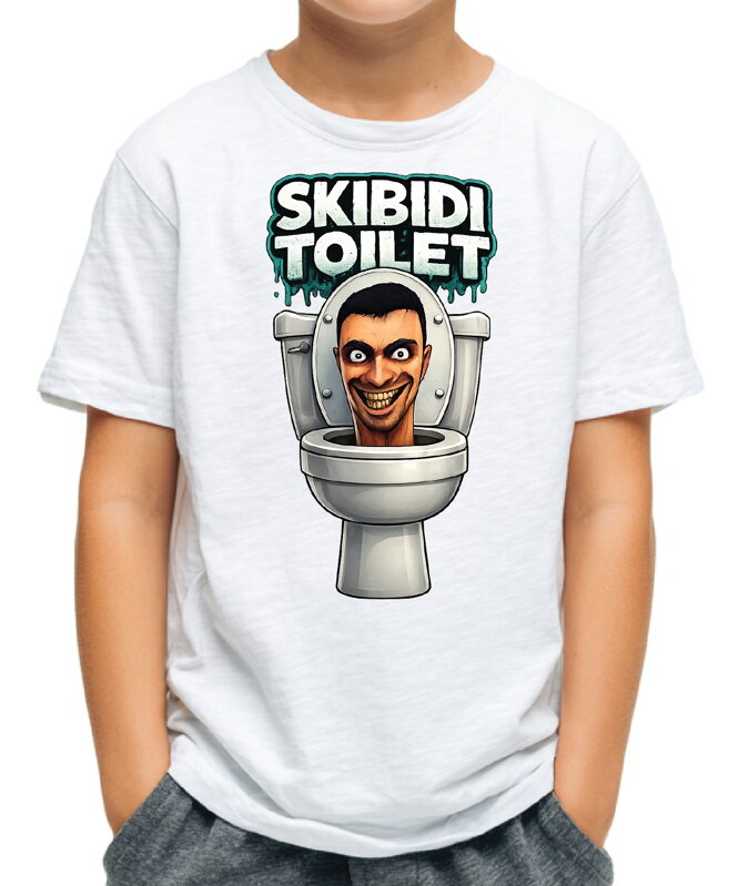 Tričko Skibidi Toilet – vtipná potlač s toaletou