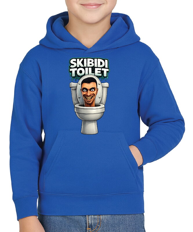 Mikina - Skibidi Toilet – vtipná potlač s toaletou