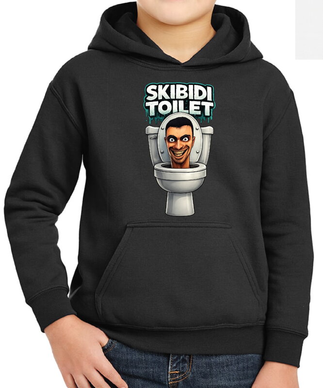 Mikina - Skibidi Toilet – vtipná potlač s toaletou