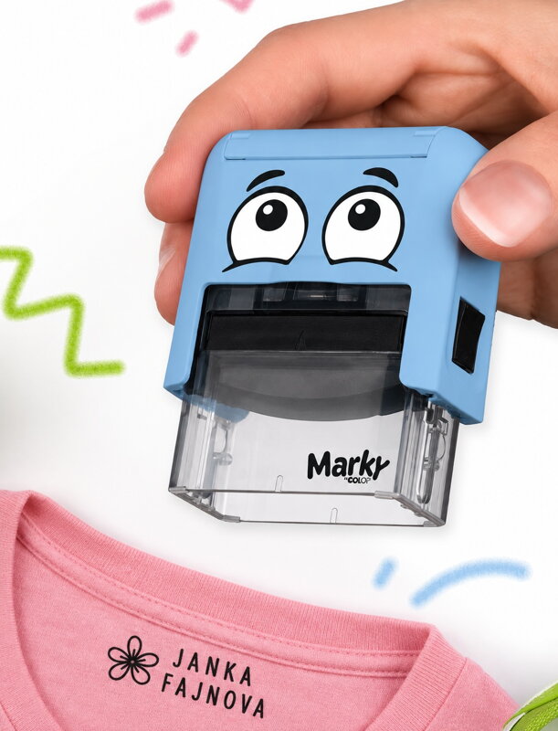 DIY MARKY - pečiatka na textil s vlastným menom