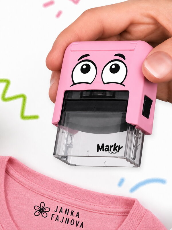 DIY MARKY - pečiatka na textil s vlastným menom