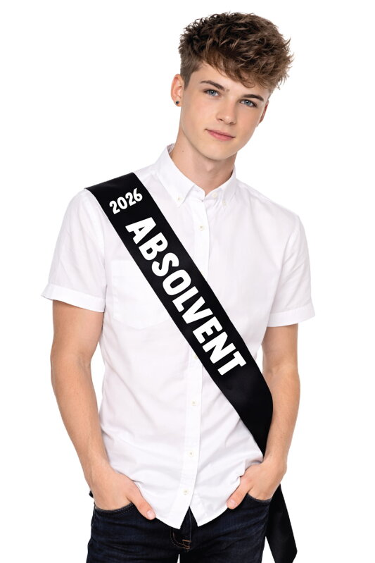 Šerpa/stuha - ABSOLVENT tlačené (vlastný rok)