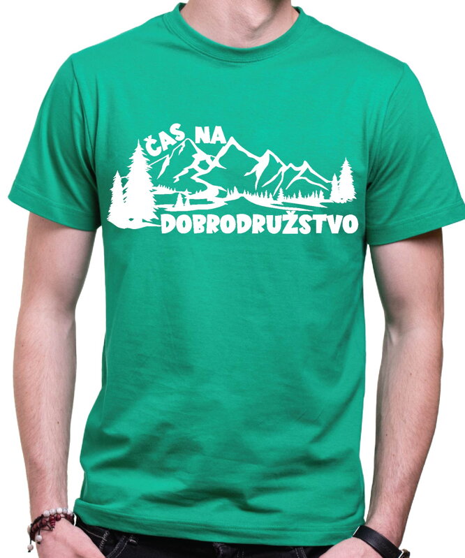 Turistické tričko - Čas na dobrodružstvo Turistické tričko - Čas na dobrodružstvo