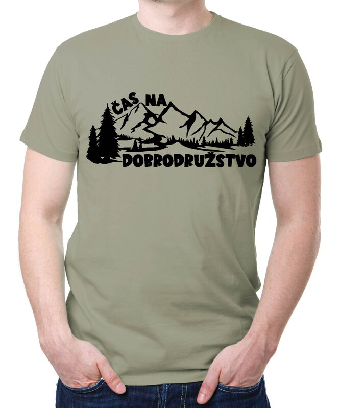 Turistické tričko - Čas na dobrodružstvo Turistické tričko - Čas na dobrodružstvo