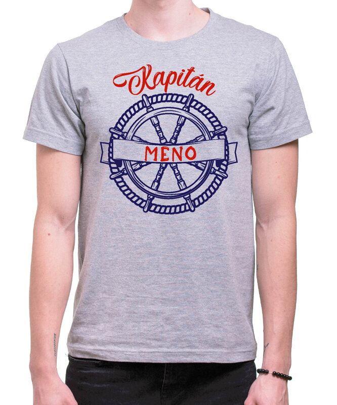 Námornícke tričko - Kapitán (tvoje meno) Námornícke tričko - Kapitán (tvoje meno)