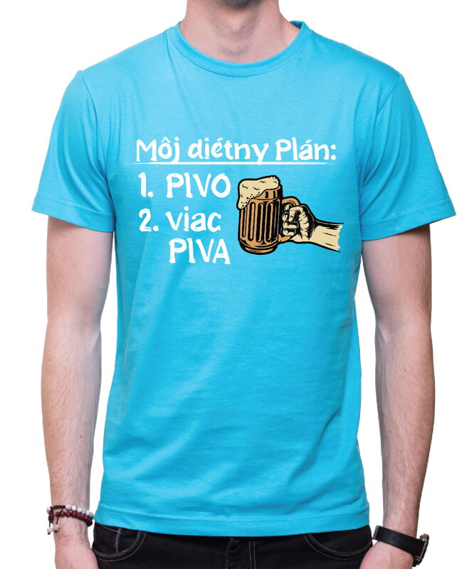 Pivné tričko - Môj pivný diétny plán Pivné tričko - Môj pivný diétny plán