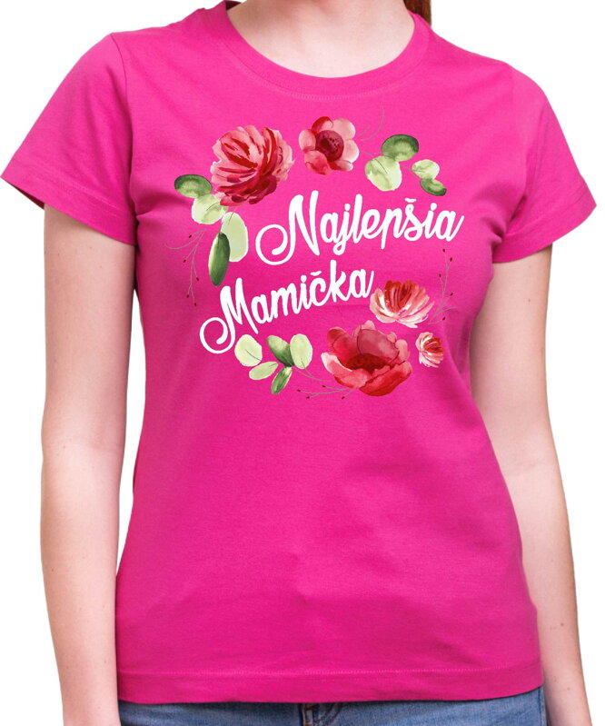 Dámske tričko - Najlepšia mamička kvety