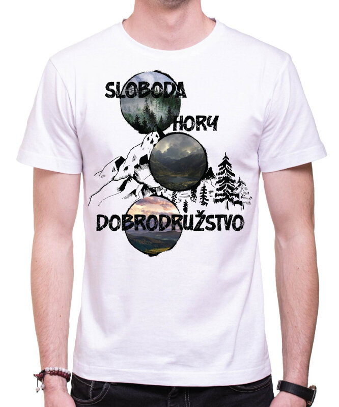 Turistické tričko - Sloboda, hory, dobrodružstvo Turistické tričko - Sloboda, hory, dobrodružstvo