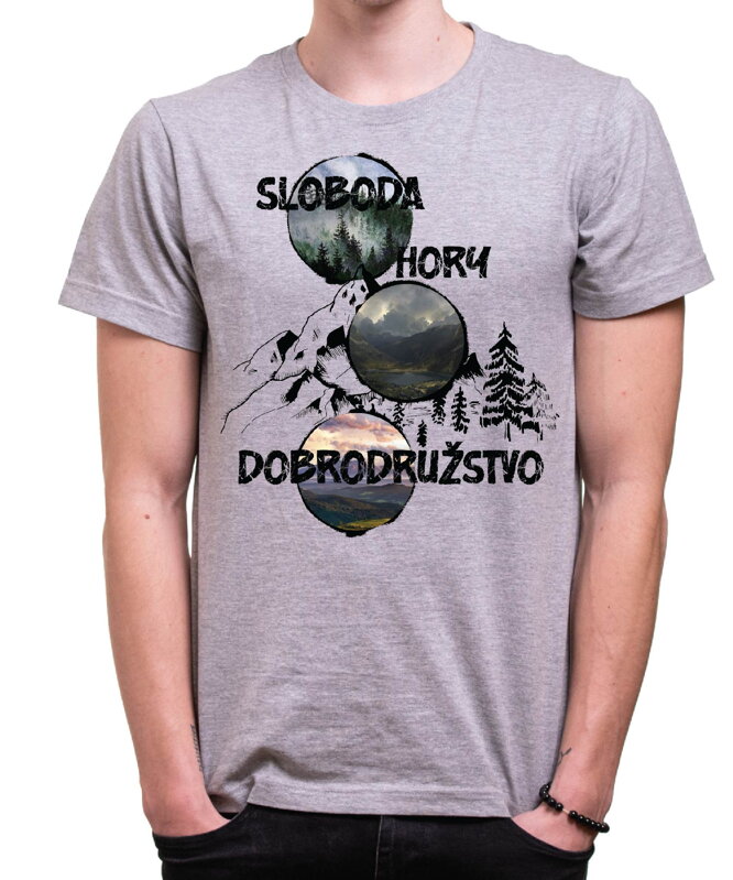 Turistické tričko - Sloboda, hory, dobrodružstvo Turistické tričko - Sloboda, hory, dobrodružstvo