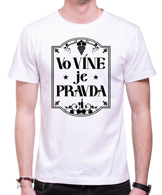 Vinárske tričko - Vo víne je pravda Vinárske tričko - Vo víne je pravda