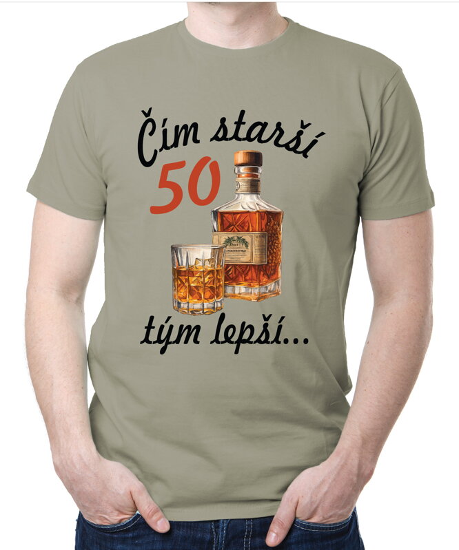 Narodeninové tričko - 50 - Čím starší, tým lepší Narodeninové tričko - 50 - Čím starší, tým lepší
