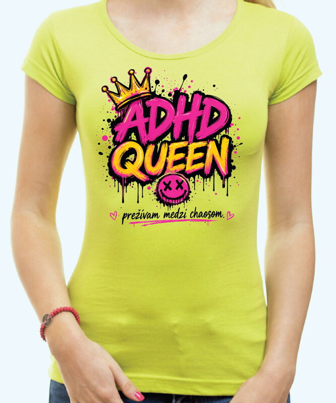 Dámske tričko - ADHD QUEEN