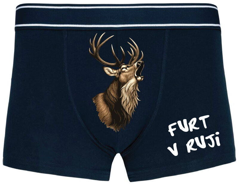 Pánske boxerky s vtipnou potlačou - Furt v ruji